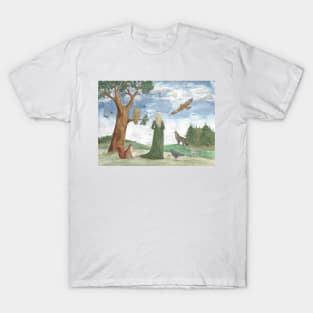 In the forest with the power animals T-Shirt